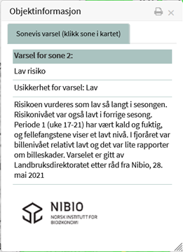 Tekstvarsel for barkbille
