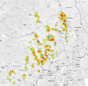 Skogbrand anslår skadeomfanget til å være mellom 1,5 og 1,7 millioner kubikkmeter. NORSKOG skal møte Statsråden til uka for å diskutere løsninger, og har en fortløpende dialog med Landbruksdirektoratet og LMD sin skogavdeling.